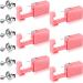 6 Pieces Ear Piercing Gun Kit Disposable Nose Piercer Self Ear Pierce Kit with Pierced Earrings Portable Piercing Kit Household Body Piercing Tools with Studs for Men Women (Bead Style, Pink) Bead Style Pink