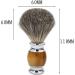 AnSafe Handmade Badger Hair Shaving Brush - Portable Retro Wet Shaving Tool for Men - Perfect for Beard Foam & Grooming - Buy Online on GoSupps.com
