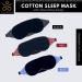 Samadhaan Cotton Sleep Mask for Sleeping | Soft 100% Blackout Eye Mask with Nose Wire | Adjustable Band | Travel Essential for Women Men - Black - Buy Online on GoSupps.com