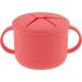 Stephen Joseph Silicone Snack Cup - Coral Flower | Baby and Toddler Snack Cups - Buy Online on GoSupps.com