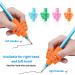 Ergonomic Writing Aids for Kids - 8 Silicone Pen Holders for Pencils | Posture Correction Tools for Left & Right-Handers (4 Colors) - Buy Online on GoSupps.com