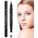Stamp Eyeliner | Smudge Proof Ultra Thin Tip Waterproof Liquid Eyeliner - Double Headed Eye Cosmetics for Travel Dance Parties Black Eye Liner for for Beginners Pochy - Buy Online on GoSupps.com