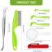 Starfa Lab Tick Removal Tool Set - 7PC Plastic Tick Levers Stainless Steel Tweezers & Comb for Dogs Cats & Humans - Buy Online on GoSupps.com