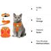 Zhenle Adjustable Reflective Cat Dishes Set with Leash - Orange Collars & Breast Dishes for Cats | International Shipping Available - Buy Online on GoSupps.com