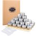 30 Pack Aluminum Travel Jars - 20ml Round Cream Containers for Lotion Masks & Nail Art | Reusable & Durable - Buy Online on GoSupps.com
