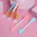 Molain Mask Brush Silicone Applicator Set - 5 Multi-colored Facial Brushes for DIY Mud, Body Lotion, Esthetician Face Care, Makeup & Skincare - Professional Fan Spatula Tool - Buy Online on GoSupps.com
