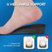 Sushn3D Plantar Fasciitis Insoles 35mm Height Increase | Memory Foam Arch Support | Shock Absorption Gel Inserts | Men 8 1/2-9 | Women 10 1/2-11 Deep Black L - Buy Online on GoSupps.com