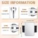 10-Piece Hair Parting Rings Set with Wrist Magnetic Holder - Pinky Hair Tool for Braiding and Selecting - Silver & Black - Buy Online on GoSupps.com