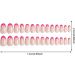 Press On Nails Almond - Short Almond Nails - French False Nails Easy to Match Almond-Shaped Fake Nails for Valentine's Day Wedding Dating Rowces Style 2 - Buy Online on GoSupps.com