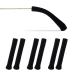 NHGAA 3 pairs of glasses ear pads soft elastic knitted cotton glasses slide stop glasses ear pillow elastic comfort glasses accessories for sunglasses glasses reading glasses (black)