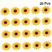 Zerodeko Mini Ornament 20pcs Chrysanthemum Flower Head Yellow Decor As Shown Size 2 - Buy Online on GoSupps.com