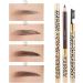 Lot de 2 Crayons Sourcils Double Embout L opard 5 Caf Clair Crayon Sourcils Doux Pinceau Int gr pour Femmes Usage Professionnel et Personnel - Buy Online on GoSupps.com