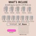 Buy French Tips Press on Nails | Stiletto Designs | Nude Sparkly Full Cover Acrylic | Glossy Gold Glitter | Medium Almond Shape | Easy Application with Glue | Shop Golden Guardian Online - Buy Online on GoSupps.com