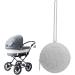 Lencyotool Baby Silicone Pacifier Holder Case | Travel Etui with Zipper & Lanyard for Diaper Bag | Gray Stroller Accessories - Buy Online on GoSupps.com