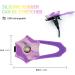 LaRoo Safety LED-Flashing Light for Dogs Cats LED-Light Pendant Keyring Clip on Dog Collar Charms Blinker Light Waterproof Safety Light for Walking the Dog and Outdoor Sports rechargable Purple-1 - Buy Online on GoSupps.com