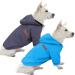 Hualisiji dogs hoodie dogs sweatshirt fleece sweater dog chihuahua sweater warm and light with a soft texture easy to wear and light colors (s blue+gray) S 2PCs blue+gray