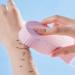Ultraic substance bathroom-body shower sponge fish scales 3D spa peeling peeling swimming sponge gentle cleaning and deep peeling suitable for all age group pink