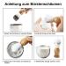 Wskderliner 3 in 1 Shaving Brush Set - Stainless Steel Shaving Bowl, Stand & Brush Holder - Perfect Gift for Men - Yellow - Buy Online on GoSupps.com