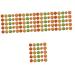 TOYANDONA 250 Pcs Artificial Orange Tiny Kitchen Decor Fruit Charms Earring Charms for Earring Making Bracelet Orange Pendant Fake Orange Mini Decor 3d Resin Miniature Fake Fruit