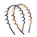 YAFIYG Zigzag Headband Set for Women, Girls, and Men - 2pcs Wavy Tooth Sharks Tooth Hair Comb Headband in Black and Brown - Buy Online on GoSupps.com