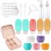 Travel Bottles Silicone Bottles for Travel,Silicone Refillable Size Containers with Travel Jewelry Case, Travel Accessories Travel Tubes Toiletries for Cosmetic Shampoo Cream Conditioner Lotion Soap