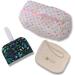 Storage bags made of organic cotton perfect for reusable panty liners washable women's bandages make-up pads and breastfeeding pillows Kept properly and always at hand bags 3-pack bags