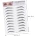 Housoutil 2pcs 3d Eyebrow Stickers Hair- Waterproof Eyebrow Beauty Tools Artificial Eyebrow Make up Set 6d - Buy Online on GoSupps.com