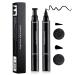 Erinde 2PCS 2 in 1 Eyeliner Stamp Winged Beauty Wing Cat Eye Stamp  Waterproof Liquid Eyeliner pencil  Long Lasting and Smudgeproof Eyeliner Stamp Pencil  Easy to Use  Left and Right Wings Stamp SET D