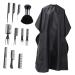 Beatifufu 1 Set Hair Styling Kit Hair Cutting Comb Teasing Comb Haircut Comb Hair Care Kit Black Hair Cutting Collar Styling Cape Hair Beauty Tool Hair Salon Stylist Cutting Collar Nylon