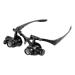 Lightweight Magnifying Glass Head-Mounted 4 Groups of Interchangeable Lens Hd High Magnification Magnifying Glass with Light for Electronic Repair Lofty Ambition