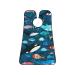 whale Print Beard Bib Apron Non-Stick Beard Men's Hair Catcher for Shaving Gifts for Men. One Size Black2