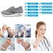 Orthoshoes Women's Diabetic Elderly Mesh Walking Sneakers - Grey, Size 6.5 - Buy Online on GoSupps.com