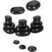 Black Basalte Hot Stone Set Oval De Forme De Peau Hydratant Pierres Massage Spa pour un Usage Professionnel ou Domicile Soulager le Stress Am liorer la qualit du Sommeil Compl ter les - Buy Online on GoSupps.com