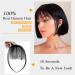Clip-in Human Hair Bangs | Wig-Air Bangs Hairpieces for Girls & Women - International Shipping Available - Buy Online on GoSupps.com
