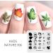 KADS Nail Art Stamp Plate - Butterfly Flower Leaves Series | DIY Nail Stamping Template - Buy Online on GoSupps.com