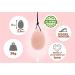Tortuga Meditation & Yoga Yoni Cone - Natural Rose Quartz M (40x26mm) with Accessories - Jade Stein Nephrite Pink - Buy Online on GoSupps.com