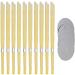 Ear Candles Hopi 10 pcs - Natural Ear Candles Beeswax Candling Cones with 5 Protective Disks (Yellow)