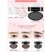 Herbesty Waterproof Eyebrow Powder Stamp Kit - Long-Lasting Easy Application Dark Brown - Reusable Cosmetic Set for Natural Eyebrow Shapes | International Shipping Available - Buy Online on GoSupps.com