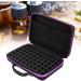 Essential Oil Carrier Bag - 60 Bottle Hard Shell Storage Box (5ml-15ml) - Shockproof & Stylish Purple - Buy Online on GoSupps.com