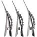 HOLLIHI Set of 3 Large Metal Alloy Alligator Sectioning Clips for Women and Girls - Pretty Strong Clamp Hair Pins Non-Slip Hair Grips Accessories for Thick Hair Silver Gray (Shell) - Buy Online on GoSupps.com