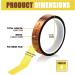MEBMIK 4 Rolls 20mm x33m (108ft) High Temperature Heat Resistant Tape Heat Transfer Tape for Heat Sublimation Press No Residue and Heat Transfer Vinyl - Buy Online on GoSupps.com