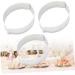 IMIKEYA Cake Mold 3 Pcs Baking Mold Stainless Steel Fondant Mold medium Silver - Buy Online on GoSupps.com