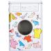 Laundry Tin Container with Lid Washing Machine Appearance Powder Detergent Container Multifunctional Glossy Rounded Corners Perspective Window for Storage Art supplies - Buy Online on GoSupps.com