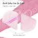 2 Pcs Triangle Velvet Makeup Powder Puffs Set - Pink & Black | Soft Velour Beauty Triangle Face Puffs for Setting Loose Powder, Under Eye Makeup Applicator - Buy Online on GoSupps.com