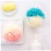 Healeved 8pcs Color Matching Bath Ball Body Scrubber Set - Natural Bath Sponges for Men and Women - Shower Poufs and Body Scrub Mitt - Buy Online on GoSupps.com