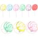 VINTORKY 6pcs Lollipop Model Kids Toy Mini Lollipops Embellishments Diy Lollipops Pendant Fake Lollipops Lollipop Props Wall Decor Christmas Candy Cane Toys Supplies Plastic Child Dessert - Buy Online on GoSupps.com