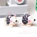HONEYSEW Pin Cushions for Sewing Cute Patchwork Pin Holder 2PCS DIY Craft Hedgehog