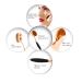 BeautyCoco Oval Toothbrush Makeup Brush Set - 10 Piece Rose Gold Cosmetic Tool Set in Gift Box - Buy Online on GoSupps.com