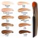 Glamza PHOERA Foundation Concealer Makeup + Flat Face Brush (109 MOCHA) - Buy Online on GoSupps.com