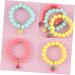 CALLARON 3pcs Children's Bracelet Fashion Bracelet Kids Suit Case Fruit Wrist Chain Friendship Bracelets Kid Suit Stretch Bracelet Kid Bracelets Decor Girl Gift Soft Ceramic Frosted Beads - Buy Online on GoSupps.com